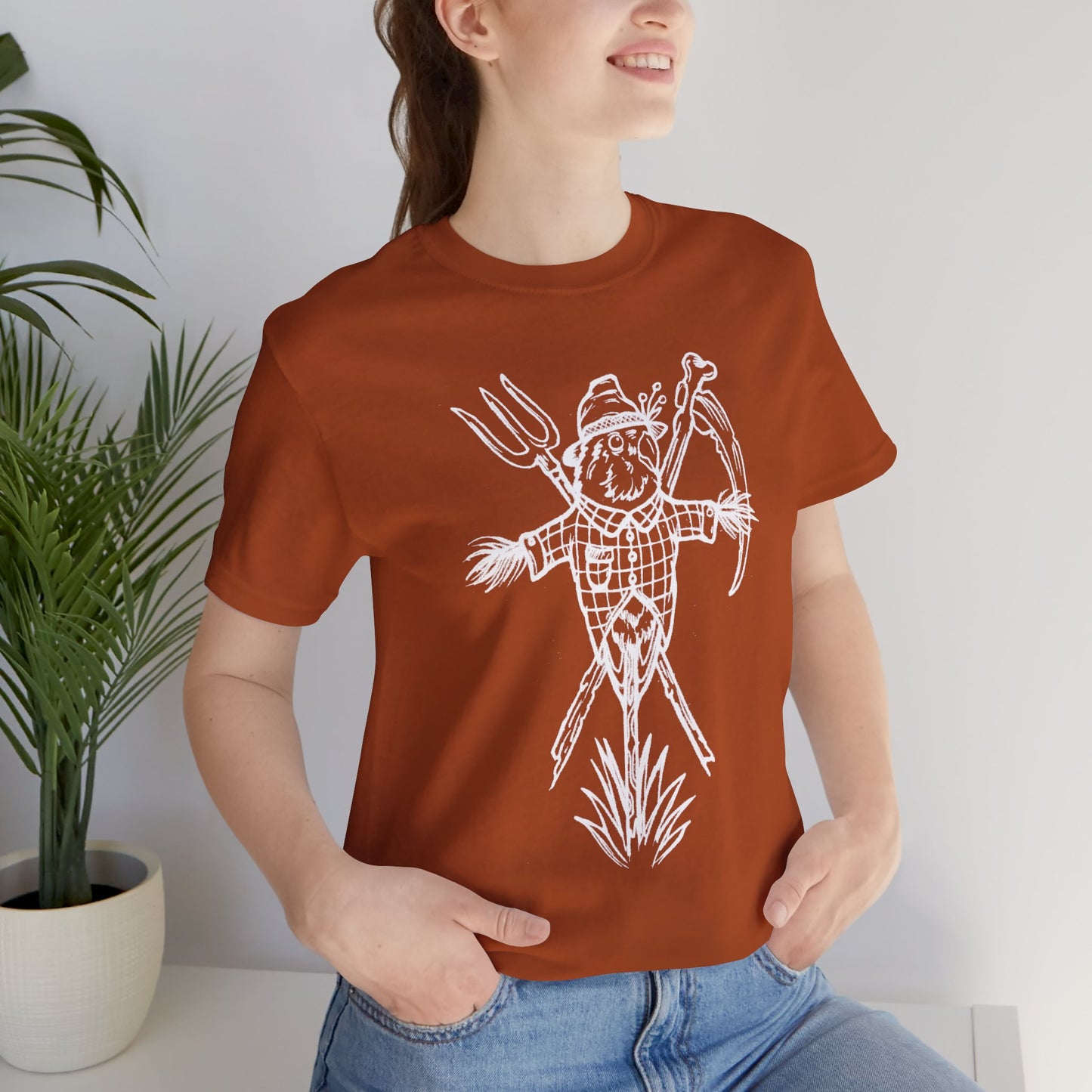 Scarecrow Lovebird, Line Art Tee