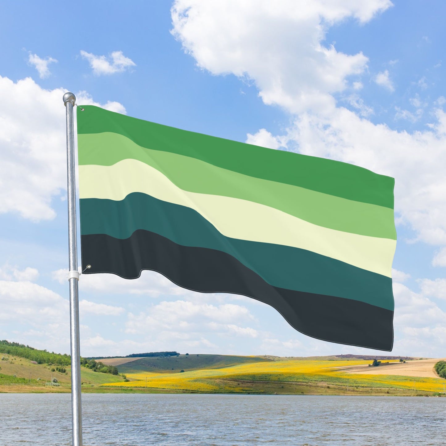 Aromantic Spectrum Pride Flag with Grommets