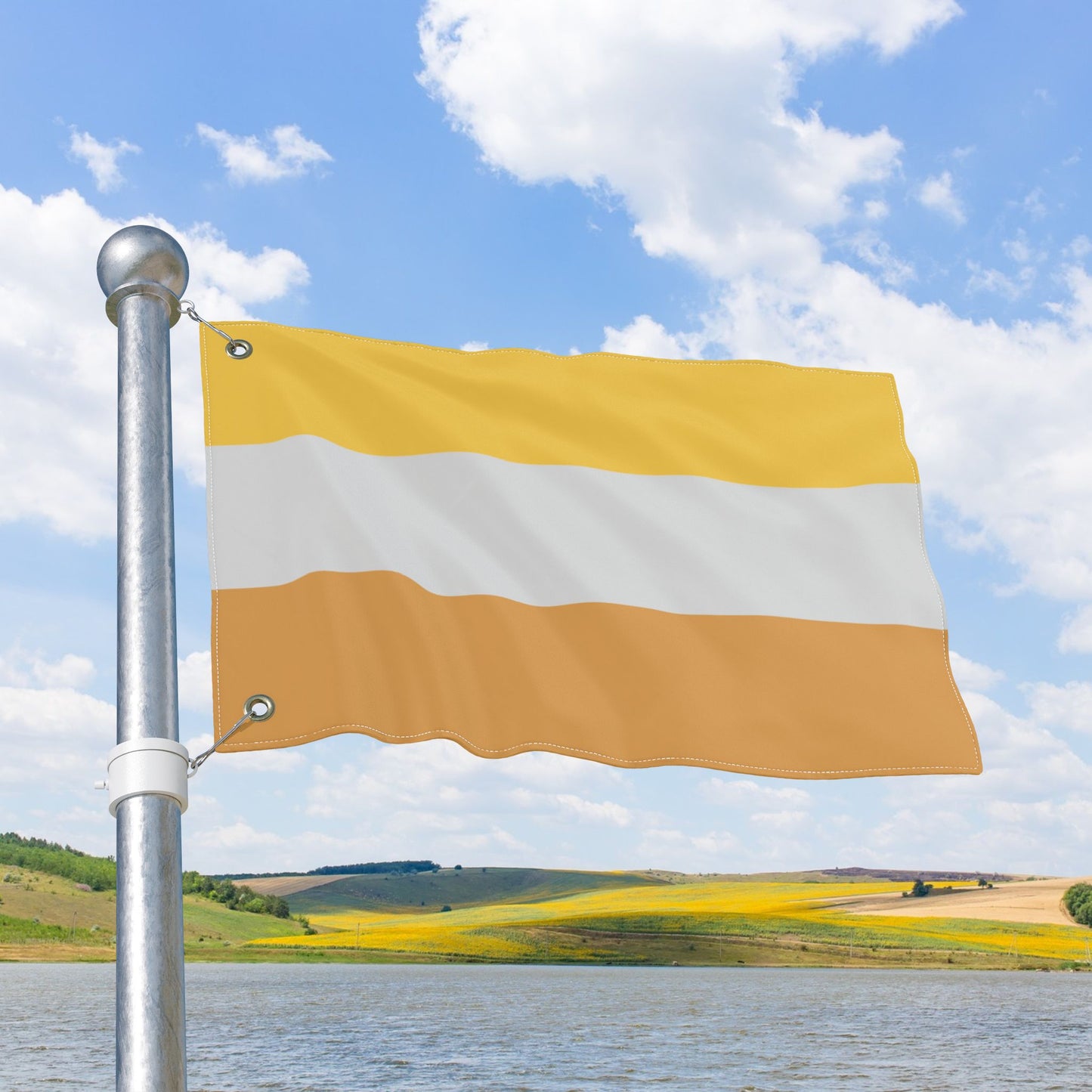 Disability Pride Gold Flag with Grommets