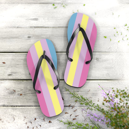 XL Black sole Aporagender Pride Flip Flops