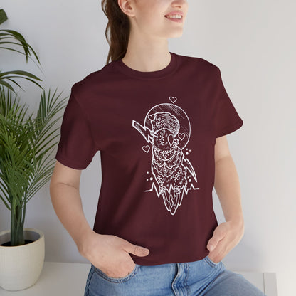 Bride of Frankenstein Lovebird, Line Art Tee