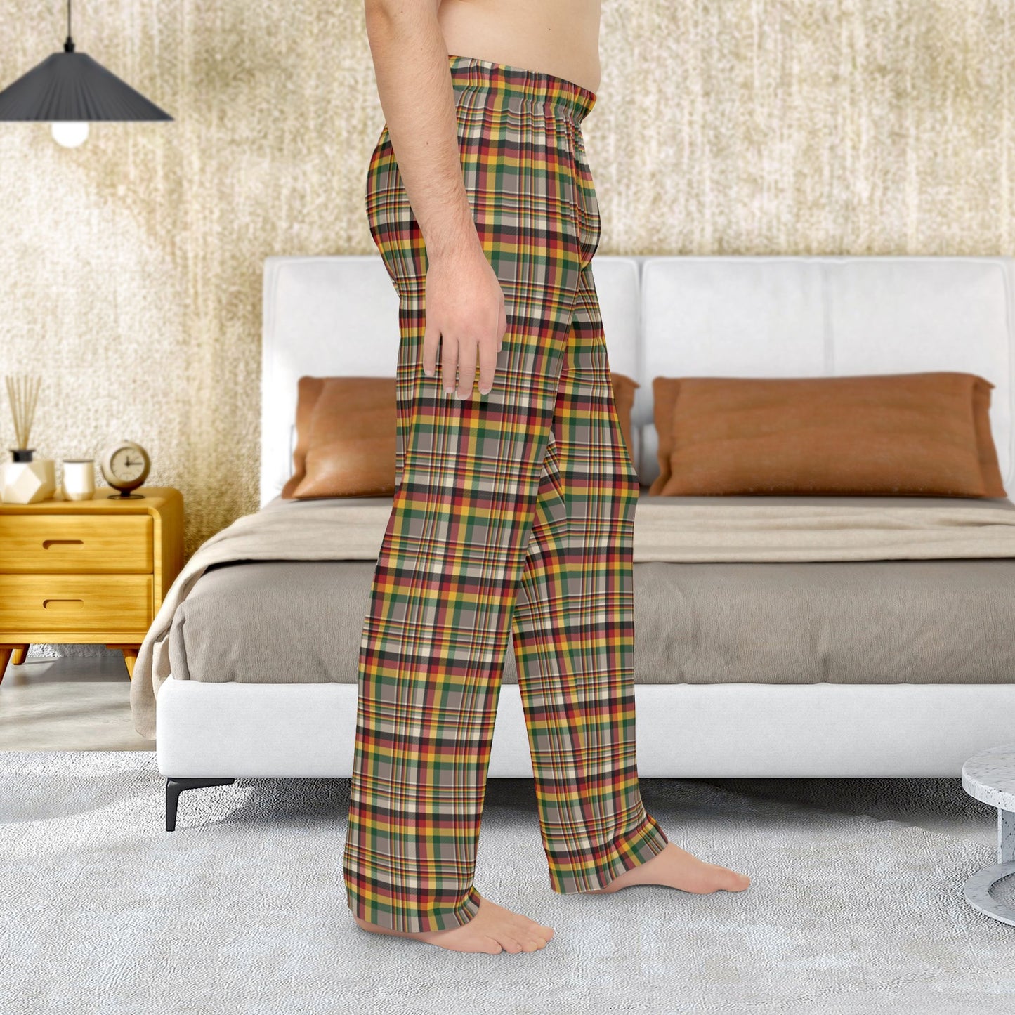 Men’s Brown & Green Gurnee IL Pajama Pants