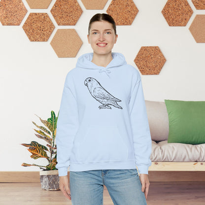 Holly Girl, Lovebird Line Art Hoodie