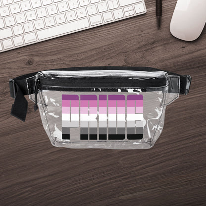 Clear Black One size Straight Queer Pride Clear Fanny Pack