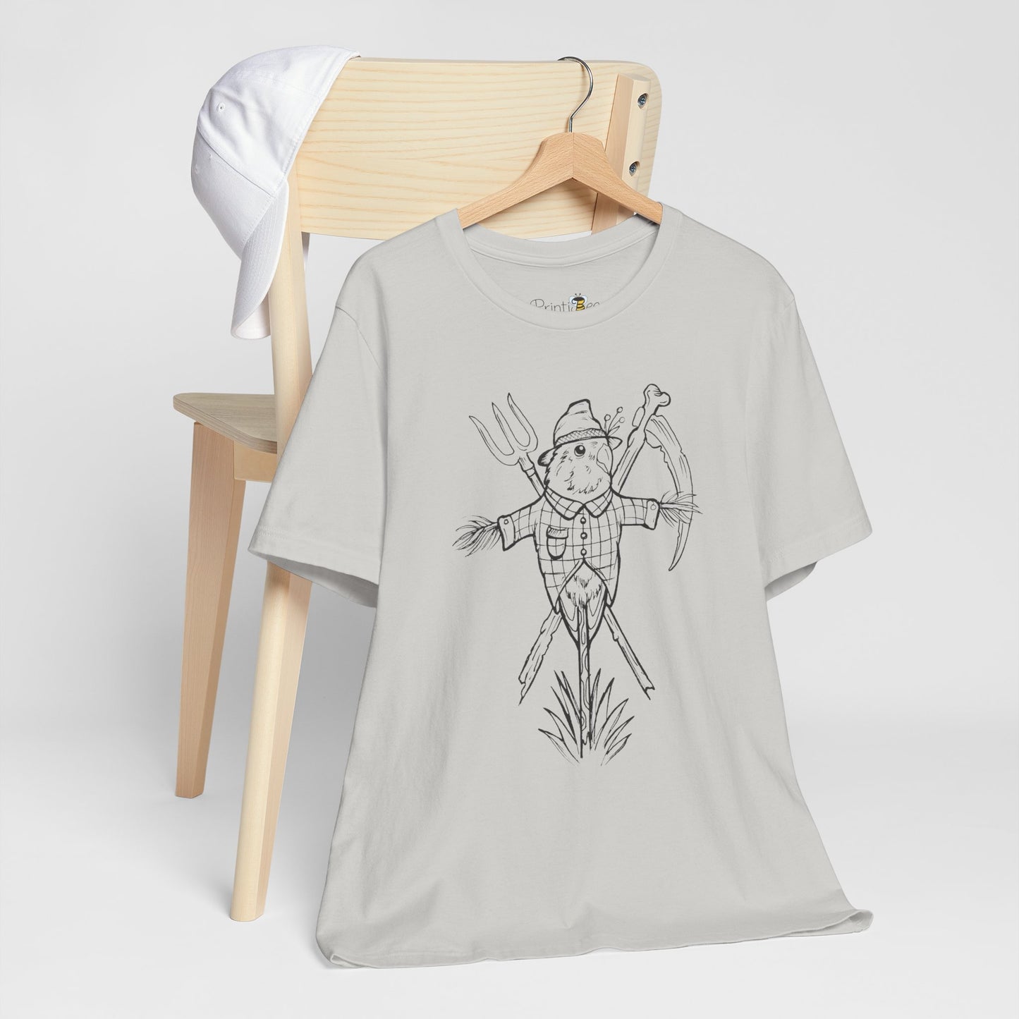 Scarecrow Lovebird, Line Art Tee