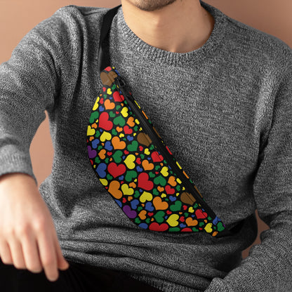 PoC Rainbow Pride Hearts Fanny Pack