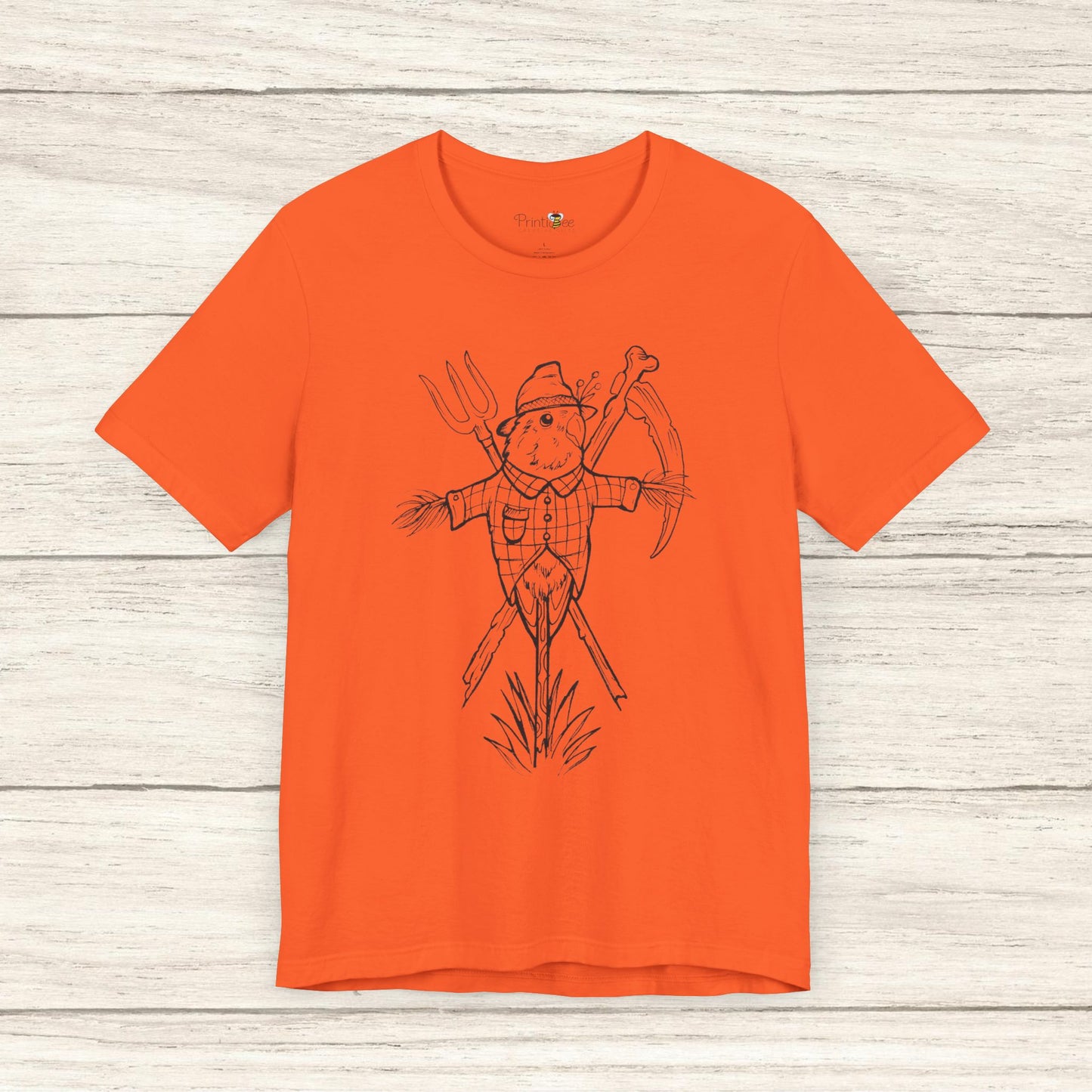 Scarecrow Lovebird, Line Art Tee