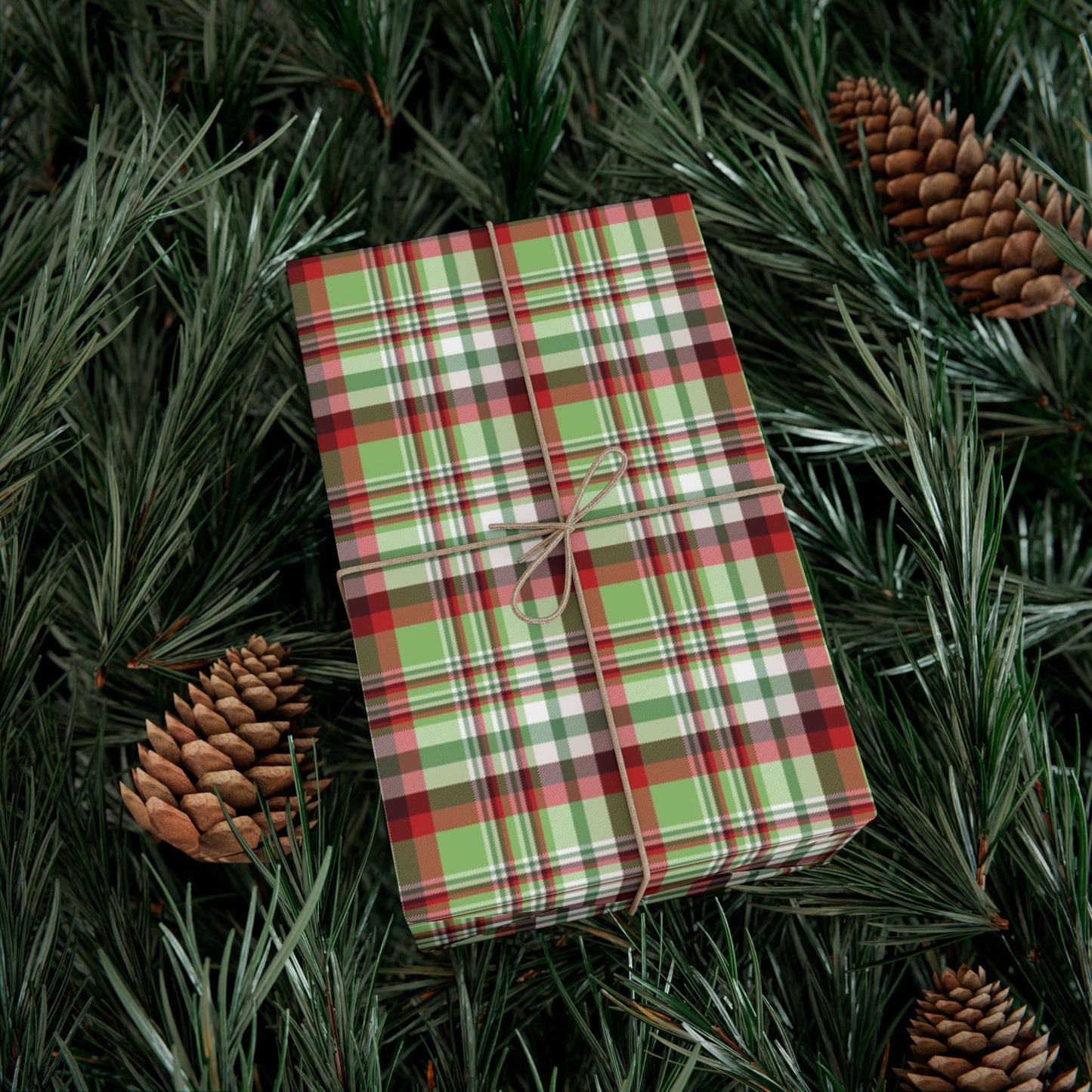 Christmas Classic Plaid Gift Wrapping Paper Roll