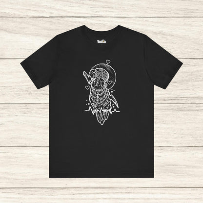 Bride of Frankenstein Lovebird, Line Art Tee