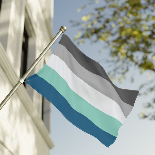 24'' × 36'' Frayromantic Pride Flag with Grommets