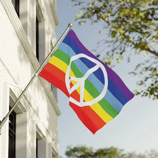 36'' × 60'' Peace Pride Flag with Grommets
