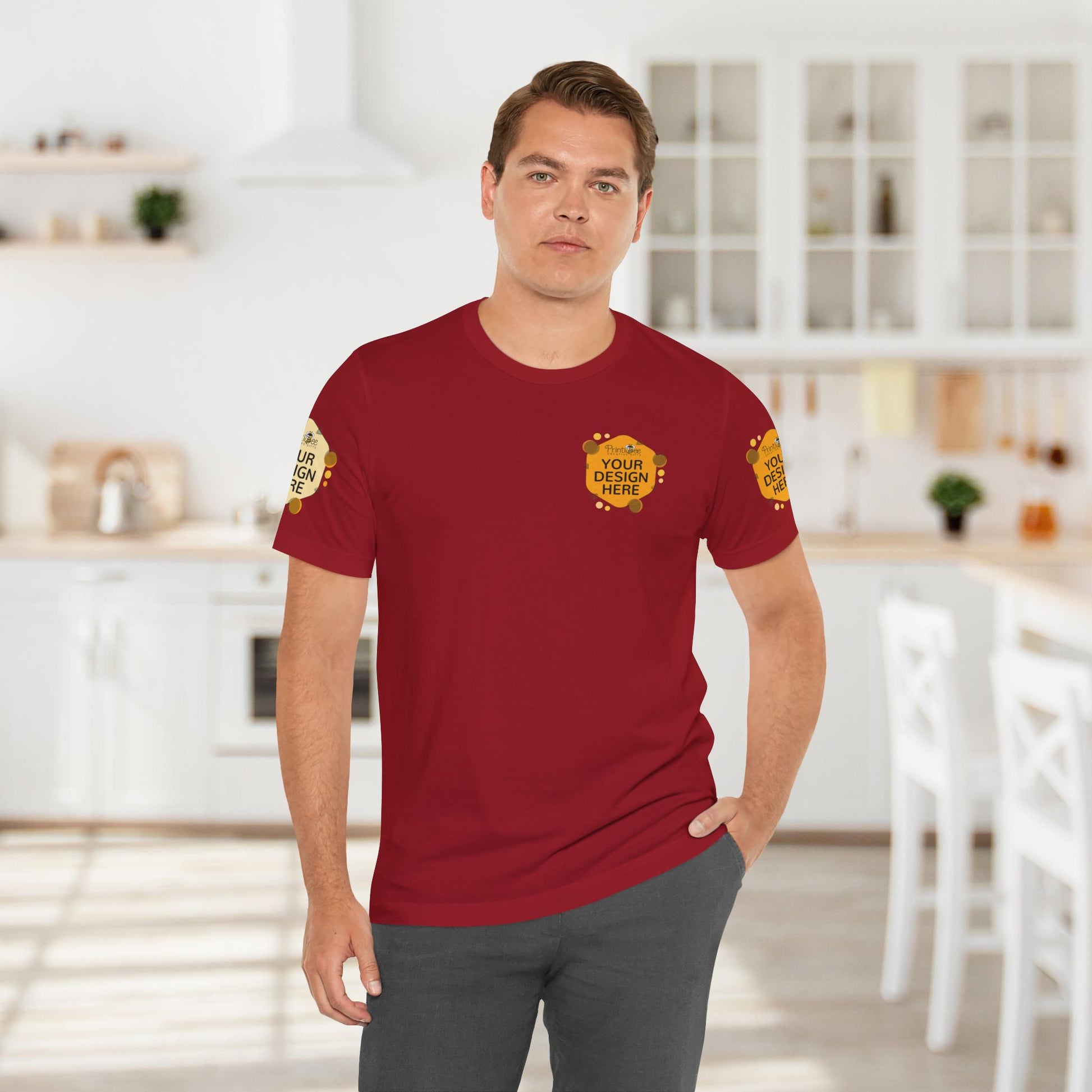 Custom Reds, Browns & Cream Tees for BELLA+CANVAS® 3001