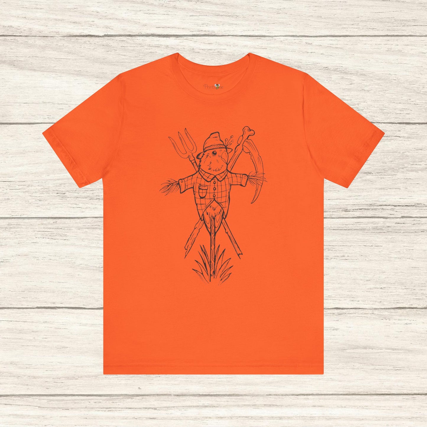 Scarecrow Lovebird, Line Art Tee