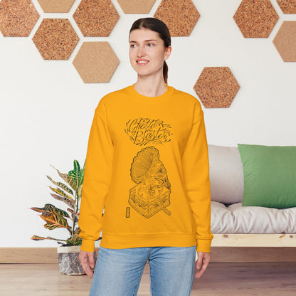 Ghetto Blaster, sudadera con cuello redondo y arte lineal