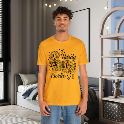 Hurdy Gertie Tee, Chemise Frenchton Dog Line Art