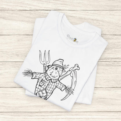 Scarecrow Lovebird, Line Art Tee