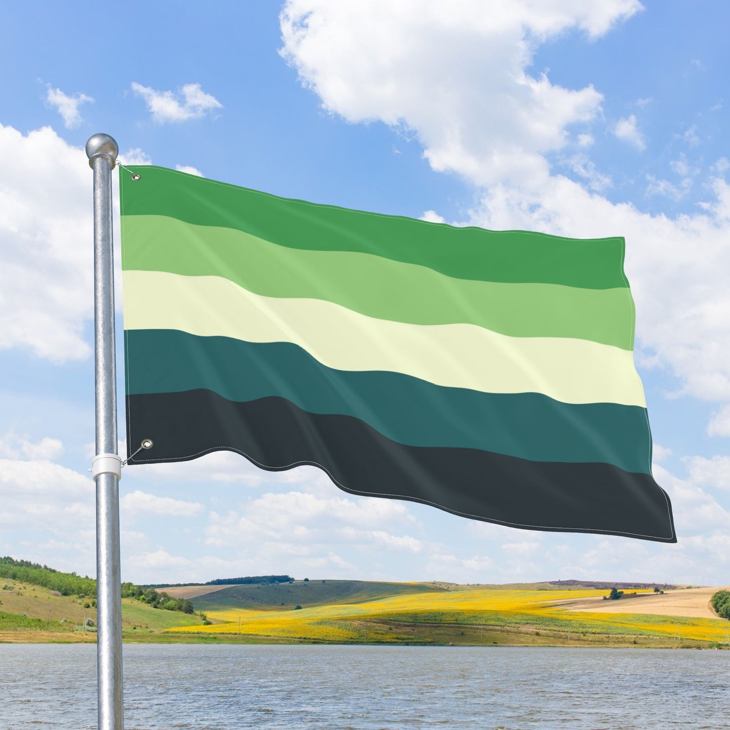 Aromantic Spectrum Pride Flag with Grommets