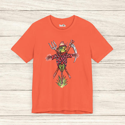 Scarecrow Lovebird, Hand-Drawn & Hand-Colored Tee