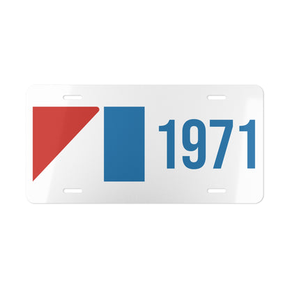 AMC Logo w/ Blue Year White Custom Vanity Plates