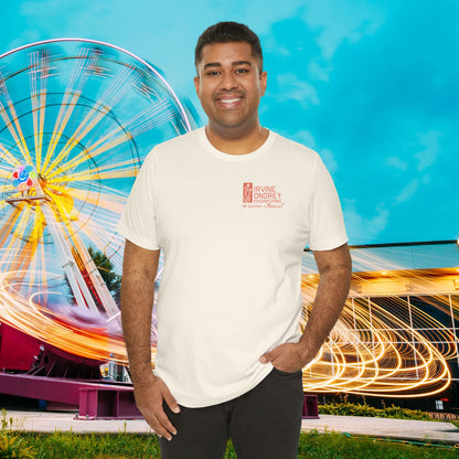 I Just Wanna Play Fascination & Ride Roller Coasters Tee (BACK graphic) • Irvine Ondrey Engineering