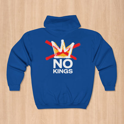 Royal No Kings Protest Zip Hoodie