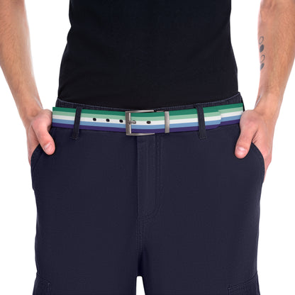 Gay Men Pride 5-Stripe Flag Belt