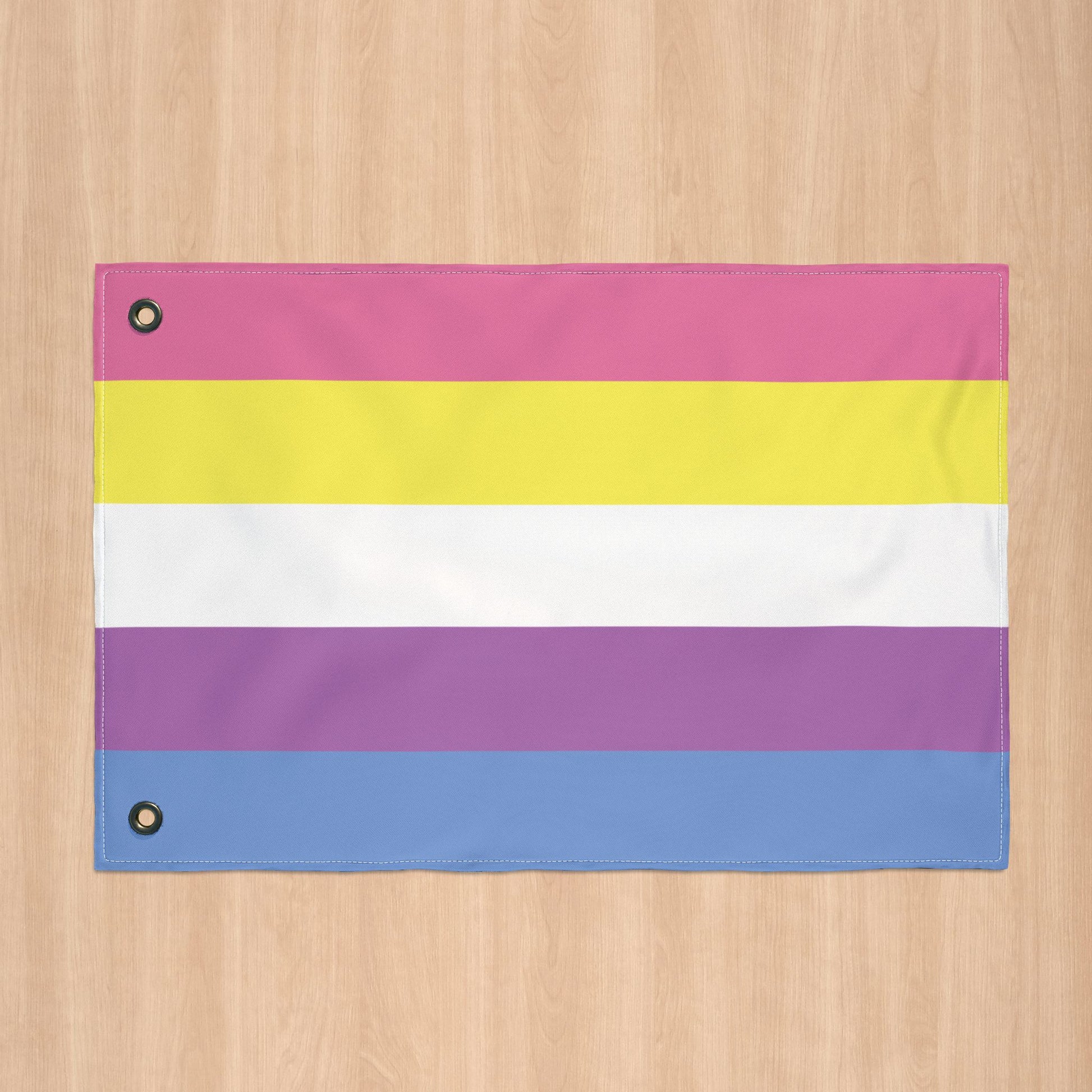 Bigender Pride Flag with Grommets