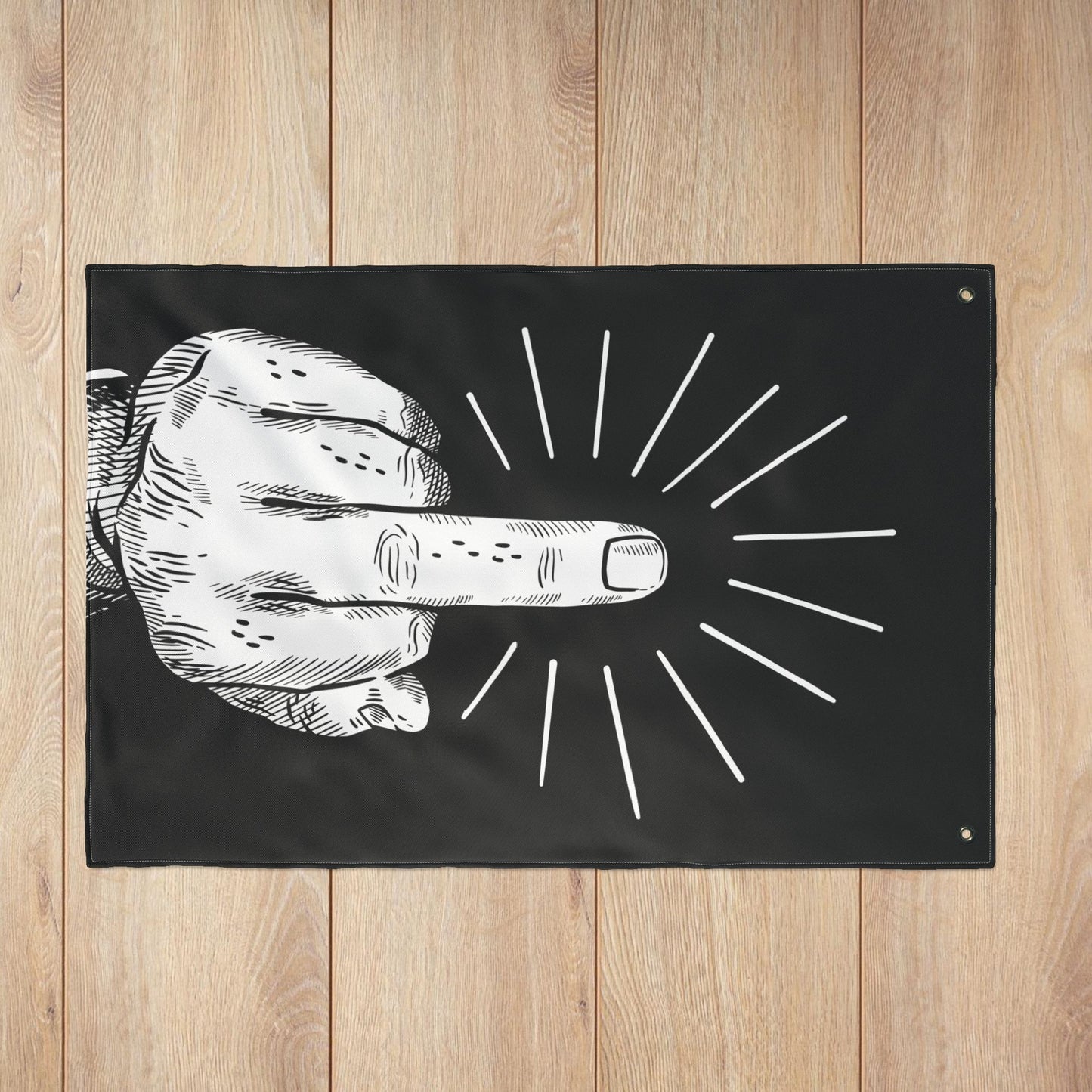 Flip Off Double-Sided Flag with Grommets