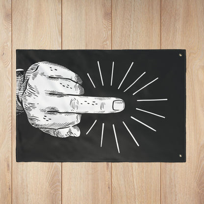 Flip Off Double-Sided Flag with Grommets