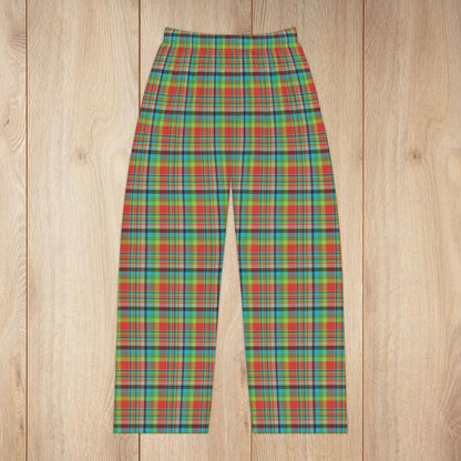 Women’s Red, Green & Blue Ohio Plaid Pajama Pants