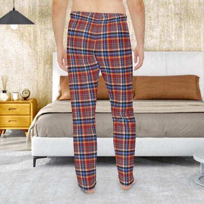 Men’s Red, Blue & Orange Ohio Plaid Pajama Pants