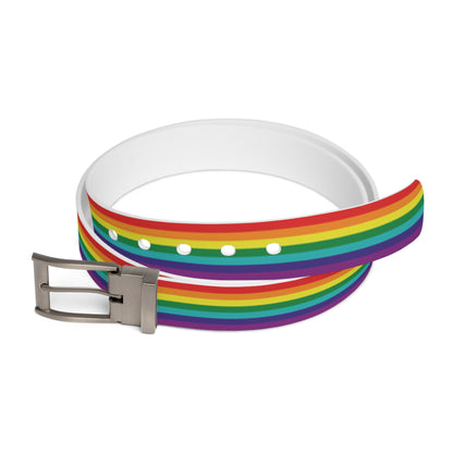 Rainbow Pride 7-Stripe Flag Belt