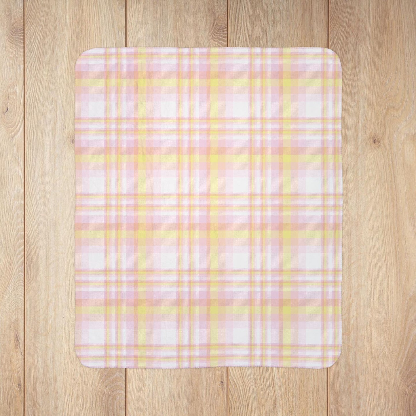 Pangender Pride Plaid Fleece Sherpa Blanket