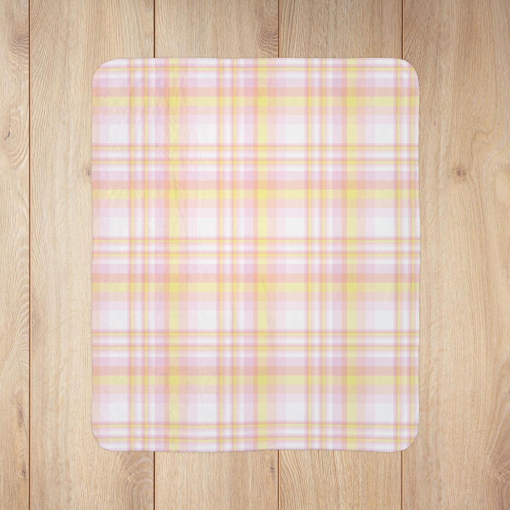 Pangender Pride Plaid Fleece Sherpa Blanket