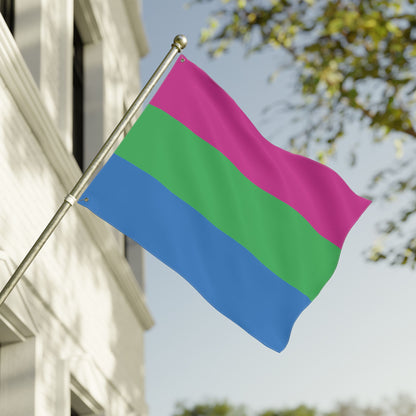 30'' × 40'' Polysexual Pride Flag with Grommets