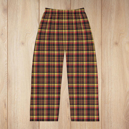 Men’s Black, Red & Yellow Gurnee IL Pajama Pants