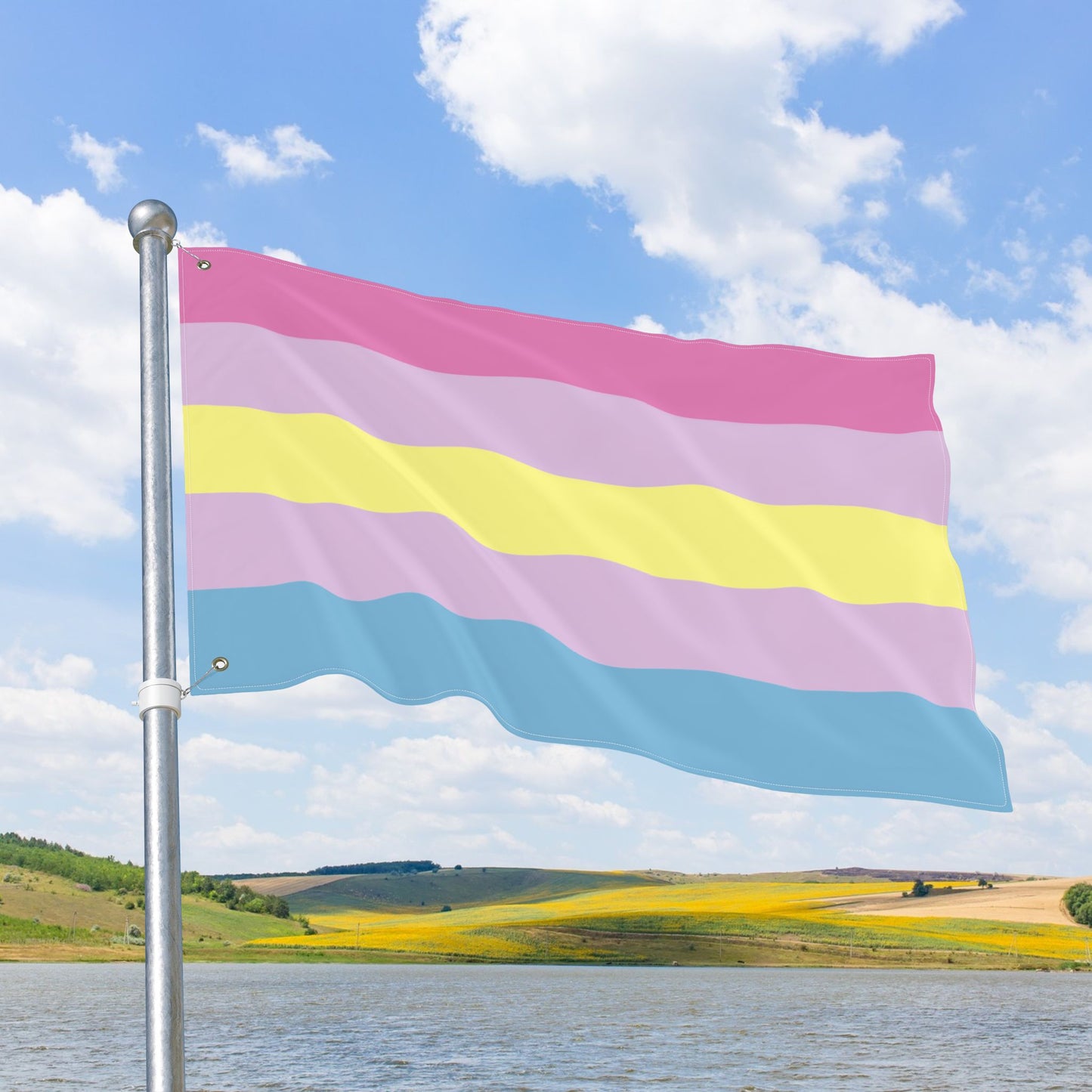 Aporagender Double-Sided Pride Flag with Grommets