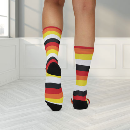 Lithromantic Pride Socks