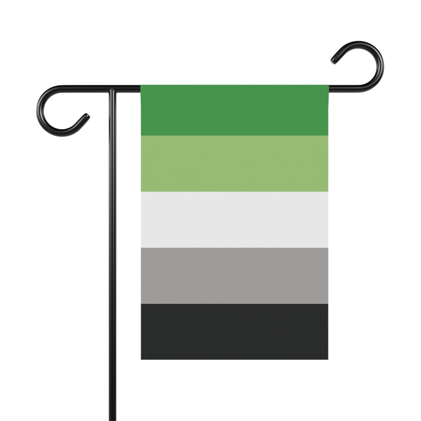Aromantic Pride Garden Flag Banner