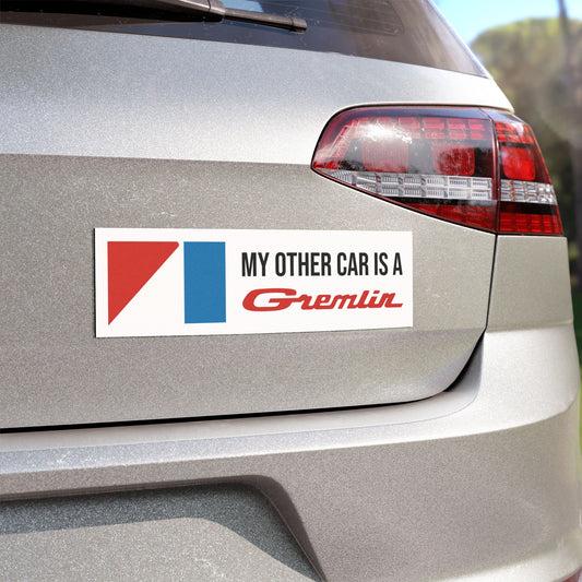 My Other Car is a Gremlin, AMC Red Logos Custom Car Magnet