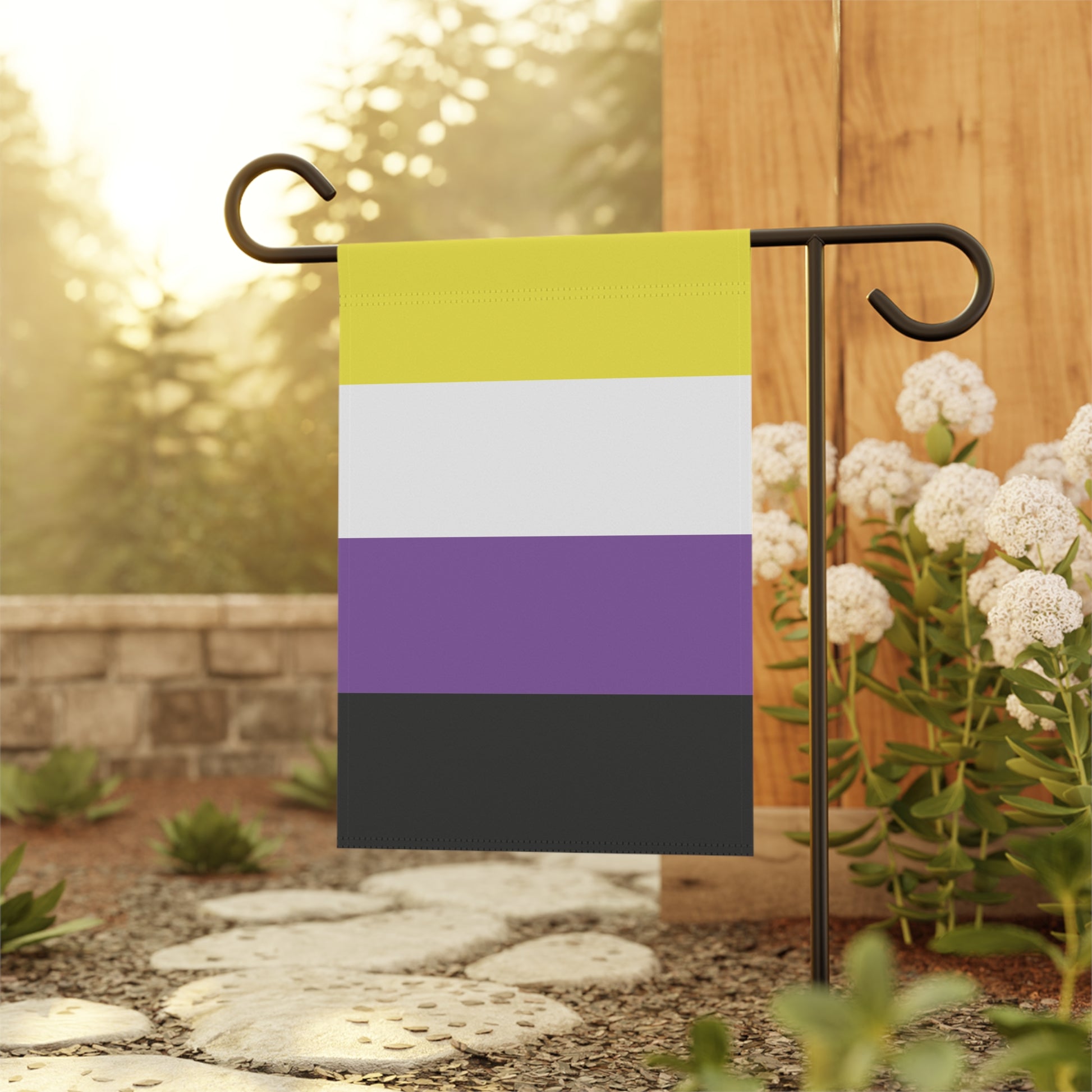 Non-Binary Pride Garden Flag Banner