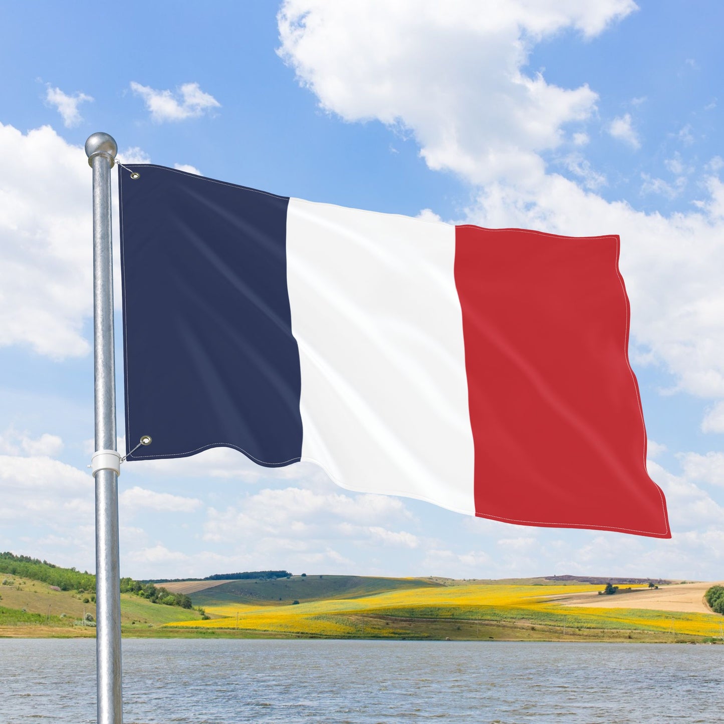 France Flag with Grommets