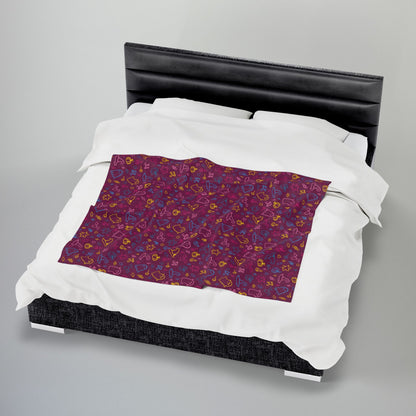 Pansexual Pride Halloween Velveteen Plush Blanket