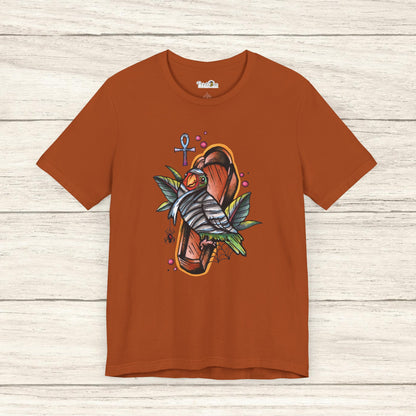 Mummy Lovebird Hand-Drawn & Hand-Colored Tee