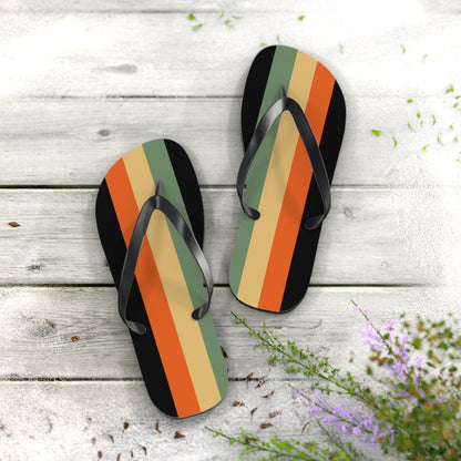 XL Black sole Anodiean Pride Flip Flops