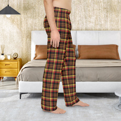 Men’s Black, Red & Yellow Gurnee IL Pajama Pants