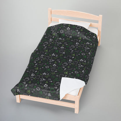Aromantic Halloween Velveteen Plush Blanket