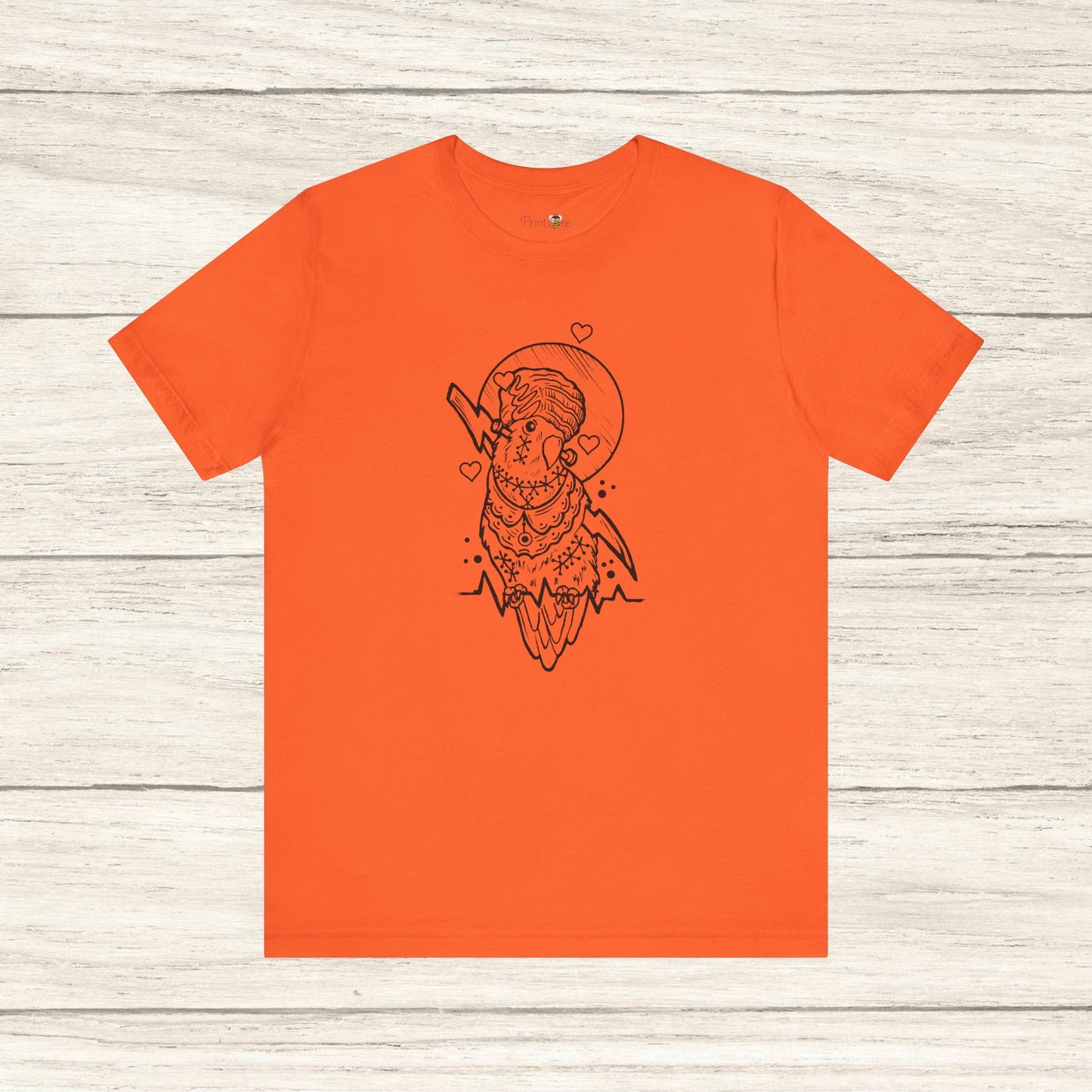 Bride of Frankenstein Lovebird, Line Art Tee