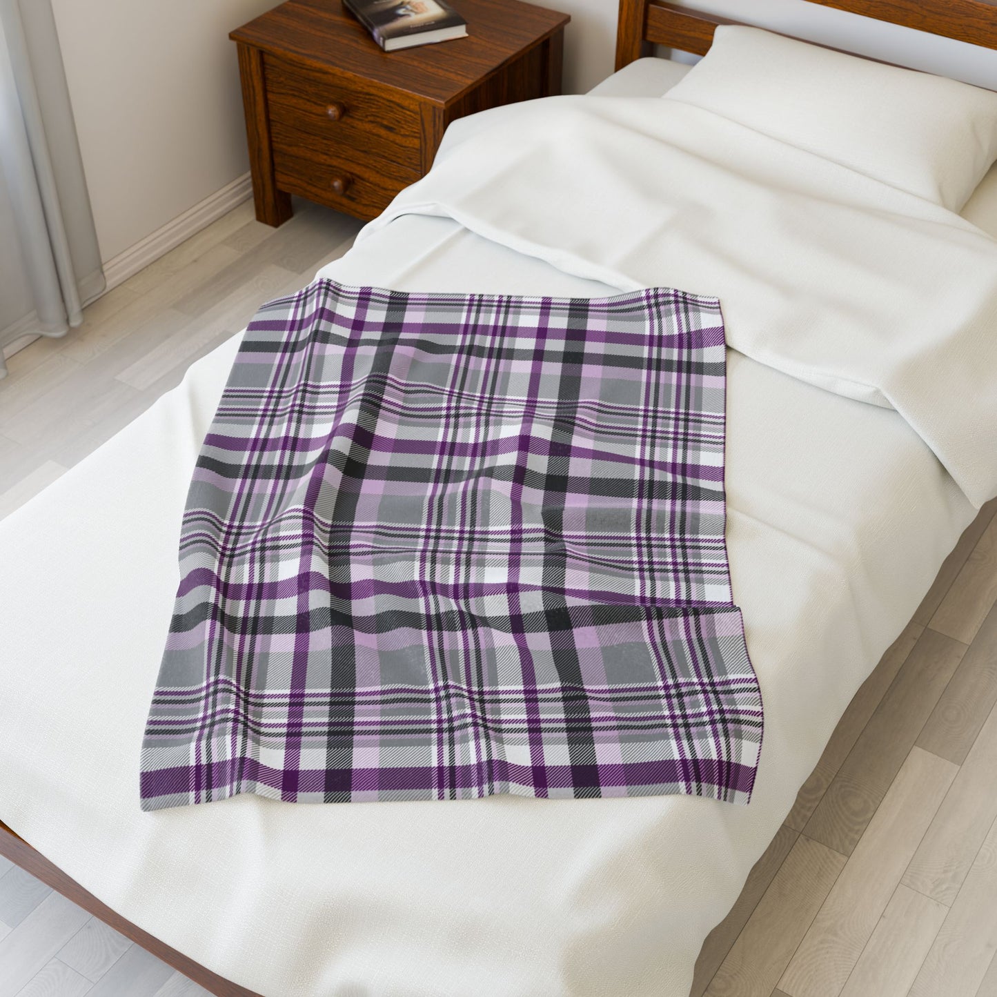 Demisexual Pride Plaid Velveteen Plush Blanket
