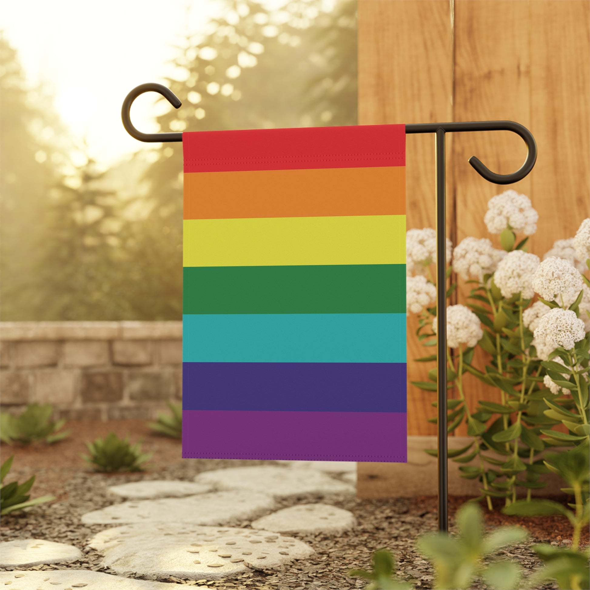 Rainbow Pride 7-Stripe Garden Flag Banner